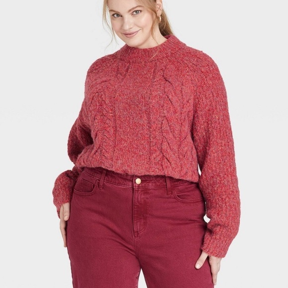 THE Gap Medium Heavy Knit Pink Sweater - Picture 6 of 6